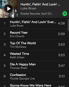 Roadie Records Country Music Road Trip Playlist