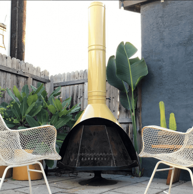 Radical Relics outdoor furniture fireplace