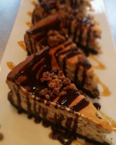 Roadie delivered cheesecake