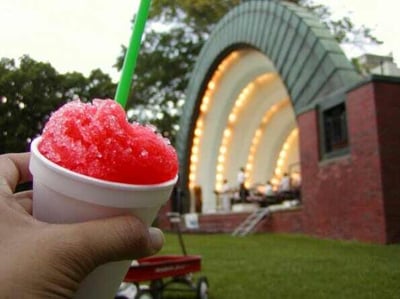 Snow cone machine delivered for a birthday party